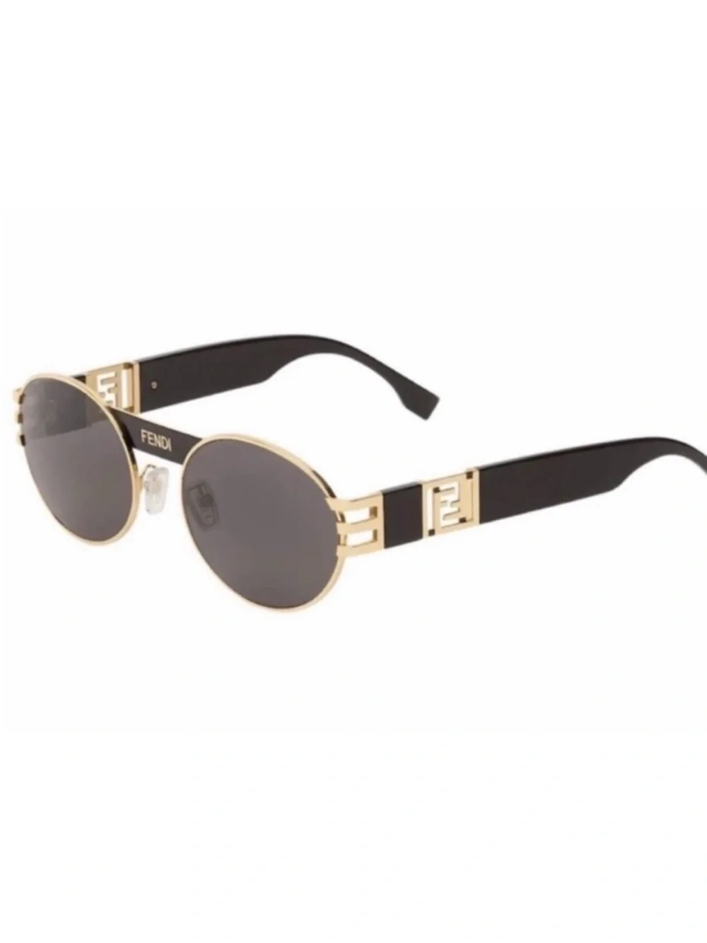 Fendi x Versace Collab Mens V3 Sunglasses NEW Black Gold With Case Cloth and Box